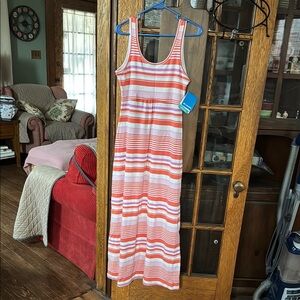 Columbia Striped Sleeveless Maxi Dress